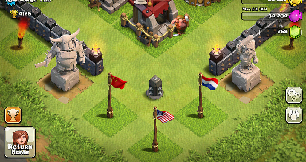 Clash of Clans - leaderboards, UX Examples (Mobile Games)