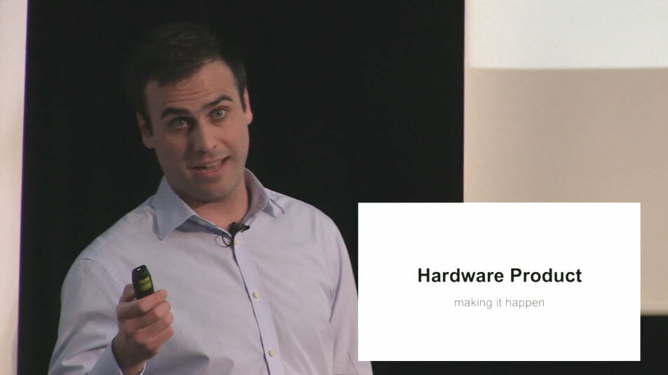 Eduardo Aguilar Pelaez - discussing Hardware Products at ProductTank