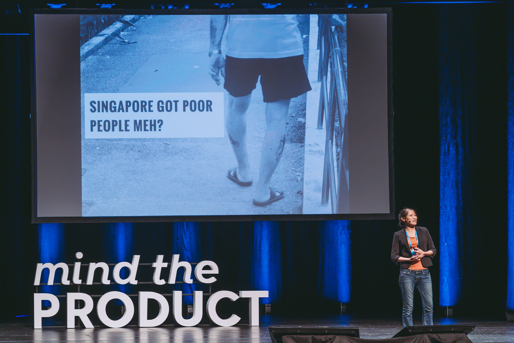 Bernise Ang on stage at mtpcon Singapore