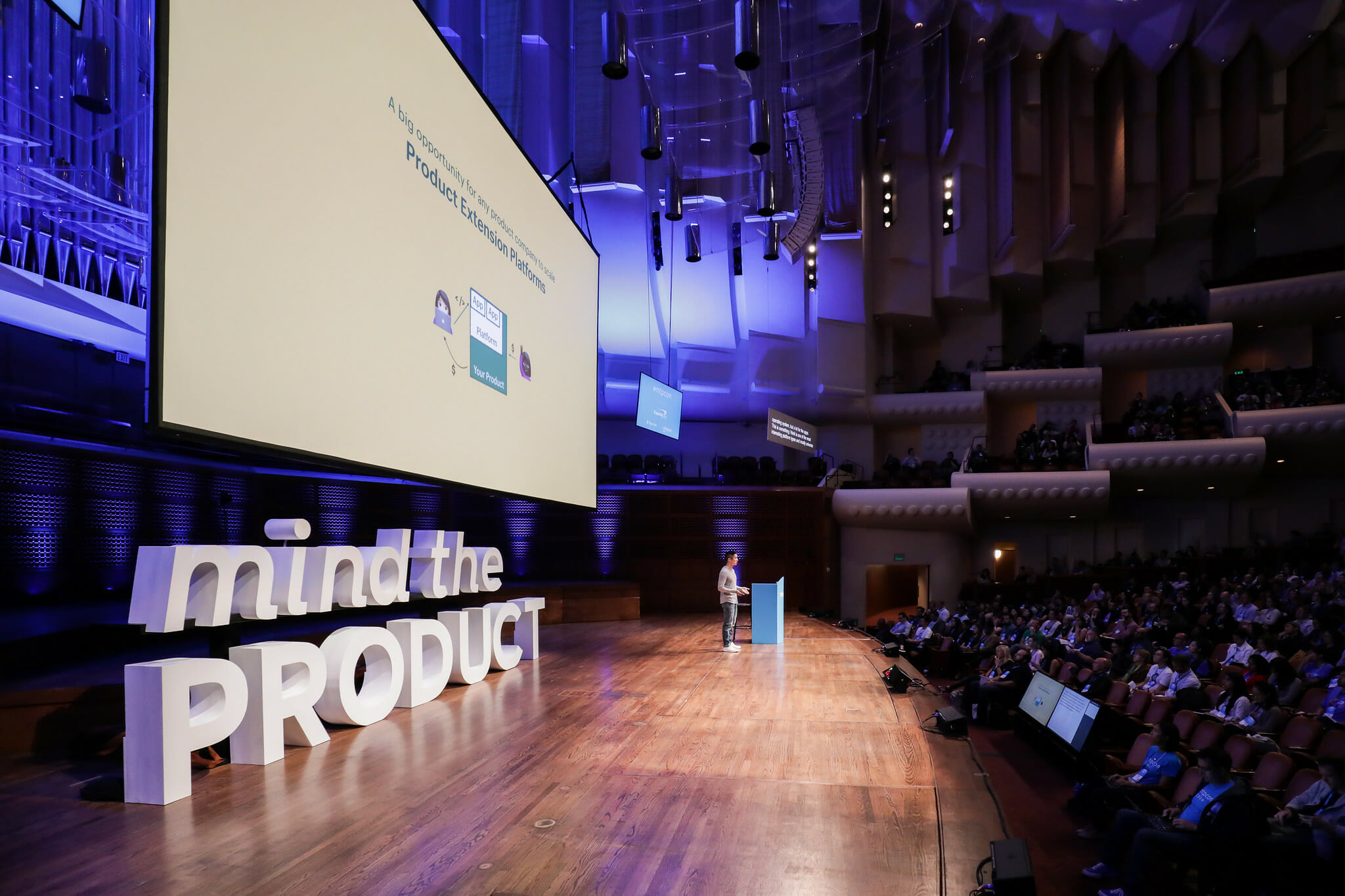 Brandon Chu on stage at mtpcon SF