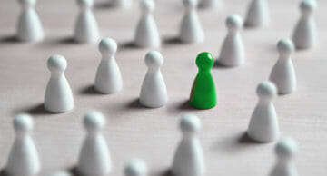 One,Different,Board,Game,Pawn.,Individuality,,Independence,,Leadership,And,Uniqueness